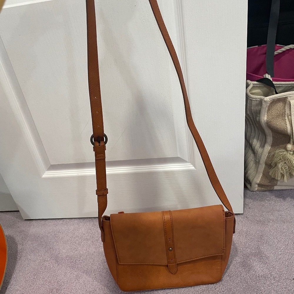 Tan crossbody bag